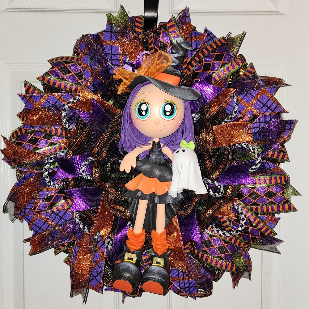 Halloween Little Witch Wreath